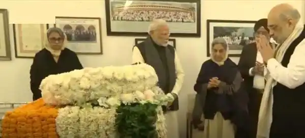 PM Modi, Shah, others pay tributes to Dr Singh