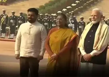 Sri Lankan President receives ceremonial welcome at Rashtrapati Bhavan