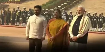 Sri Lankan President receives ceremonial welcome at Rashtrapati Bhavan