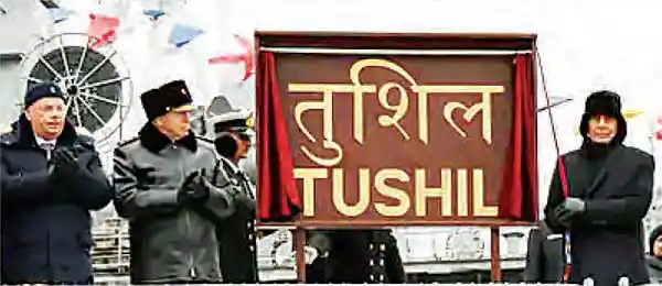 
Russia hands over INS Tushil equipped with guided missile to India