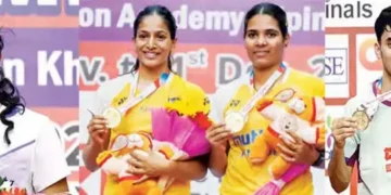 India gets gold for the first time in women's doubles