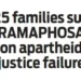 25 families sue RAMAPHOSA on apartheid justice failure