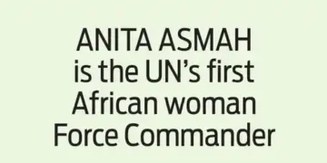 ANITA ASMAH is the UN’s first African woman Force Commander