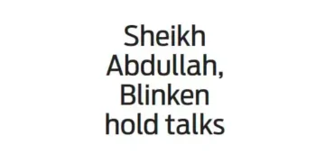 Sheikh Abdullah, Blinken hold talks