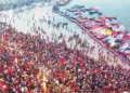 महाकुंभ का शुभारंभ : डेढ़ करोड़ श्रद्धालुओं ने किया संगम स्नान