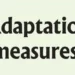 Adaptation measures