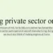 Getting private sector onboard
