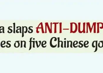 India slaps ANTI-DUMPING duties on five Chinese goods