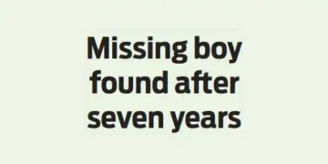 Missing boy found after seven years