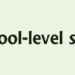 School-level skills