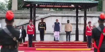PM Modi accorded ceremonial welcome in Sri Lanka