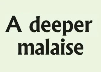 A deeper malaise
