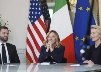 Italian PM Meloni hosts trilateral talks between US & EU