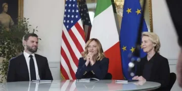Italian PM Meloni hosts trilateral talks between US & EU