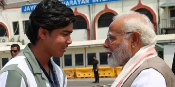 PM Modi meets IPL star Vaibhav Suryavanshi and his parents
