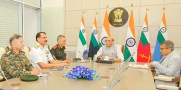 Rajnath reviews security with top officials, chiefs of forces