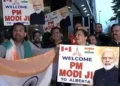 Indian diaspora gives grand welcome to PM Modi in Calgary