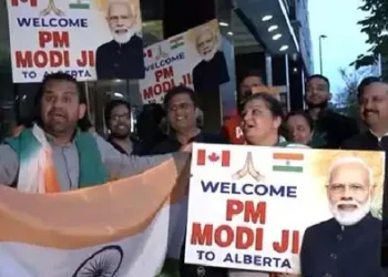Indian diaspora gives grand welcome to PM Modi in Calgary