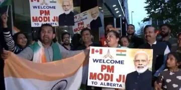 Indian diaspora gives grand welcome to PM Modi in Calgary