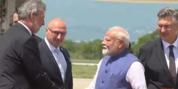 PM Modi arrives in Zagreb on first-ever visit by Indian PM to Croatia