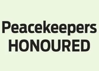 Peacekeepers HONOURED