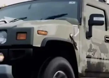 Dhoni’s Hummer gets military makeover