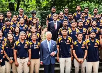 King Charles meets Indian cricketers