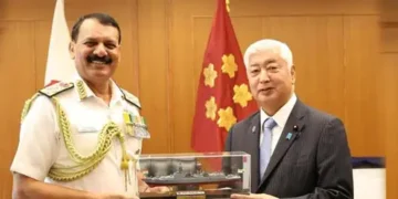 Navy chief Tripathi, Japanese Defence Minister discuss ties