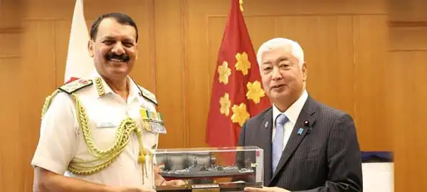 Navy chief Tripathi, Japanese Defence Minister discuss ties
