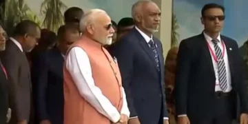 PM Modi lands in Male