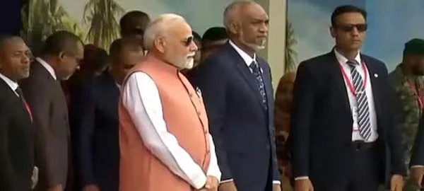 PM Modi lands in Male
