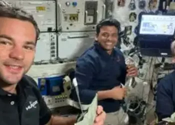 Shubhanshu working on a novel project in space