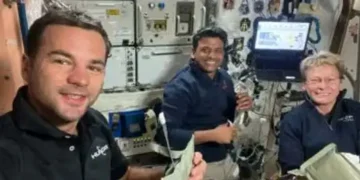Shubhanshu working on a novel project in space