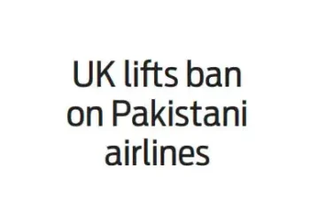 UK lifts ban on Pakistani airlines