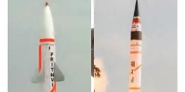 Successful test of Prithvi-2 and Agni-1 ballistic missiles