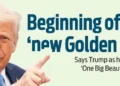 Beginning of US’ ‘new Golden Age’