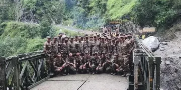 BRO, Army complete bridge construction in Dharali
