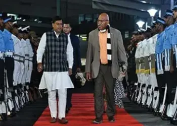 Fijian PM Rabuka arrives for first official visit