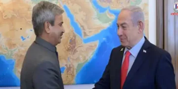 Israeli PM Netanyahu meets Indian envoy Singh