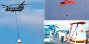 Gaganyaan's first air drop test from helicopter successful