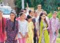 The village got a road due to the initiative of 7 daughters.
