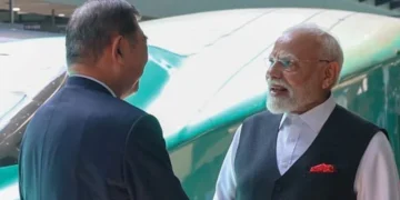 PM Modi travels with Japanese PM Ishiba on bullet train