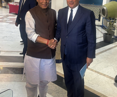 Rajnath discusses defence sector ties with Morocco Minister