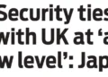Security ties with UK at ‘a new level