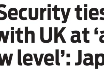 Security ties with UK at ‘a new level