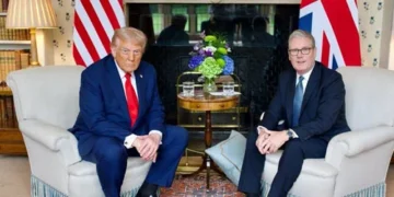 Trump highlights very good relationship with PM Modi on UK trip