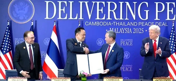 Cambodia, Thailand sign historic peace deal in Trump's presence