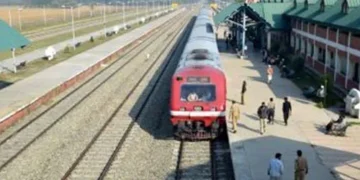 First automobile freight train arrives in Kashmir