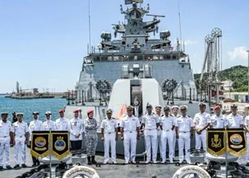 INS Sahyadri arrives at Malaysia's Kemaman Port