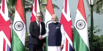 PM Modi, UK PM Starmer meet in Mumbai